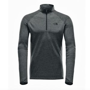 The North Face Merino Wool 1/4 Zip Base Layer - MENS LARGE (Dark Grey)